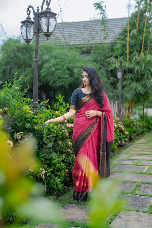 Madurai Sungudi saree zeri border with blouse blouse ] product code:- 0072 ]