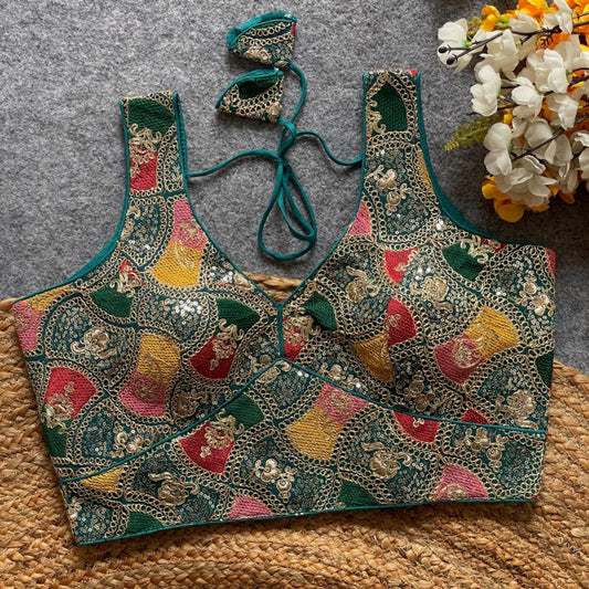 fox georgette bollywood style readymade blouse [Product code:-001]