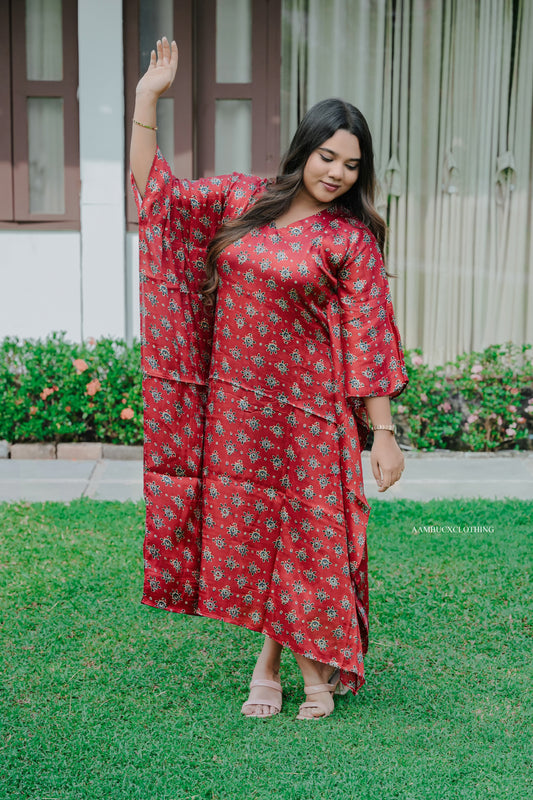 Soft premium Modal satin kaftan [product code:0068]