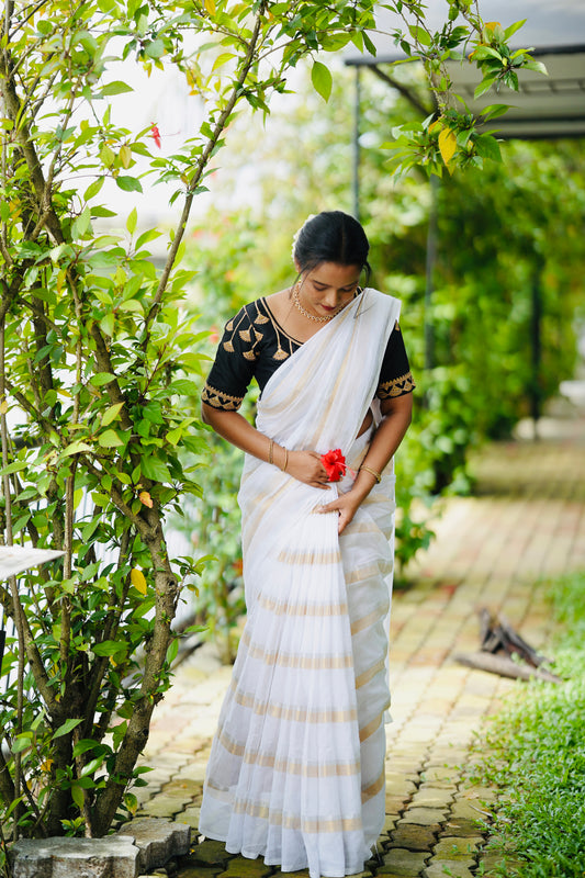 120GSM MULCOTTON SAREE WITHOUT BLOUSE