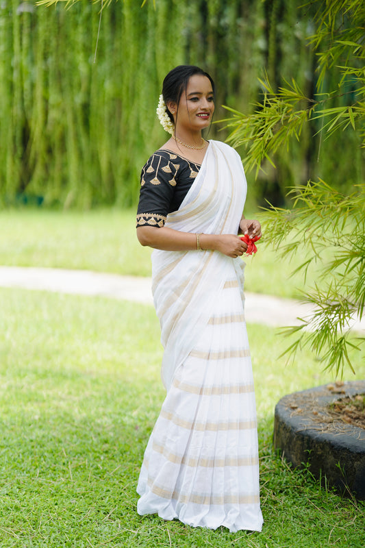 120GSM MULCOTTON SAREE WITHOUT BLOUSE