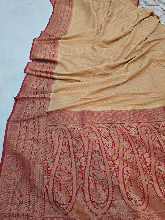 Onam Special – Premium dual shade Banarasi  Georgette Saree [ product code:- 0095 ]