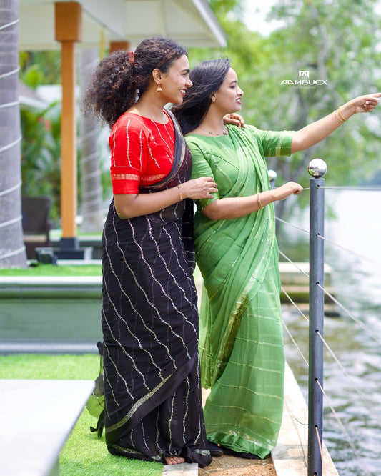 Viscose georgette saree