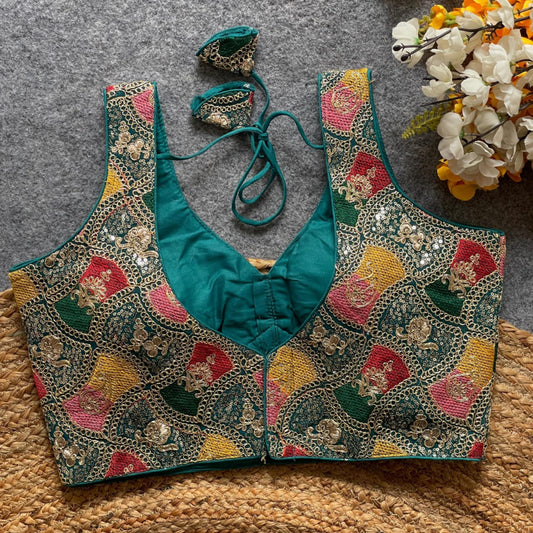 fox georgette bollywood style readymade blouse [Product code:-001]