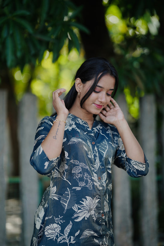 TEAL BLUE PREMIUM RAYON CODE SET[product code:-001]