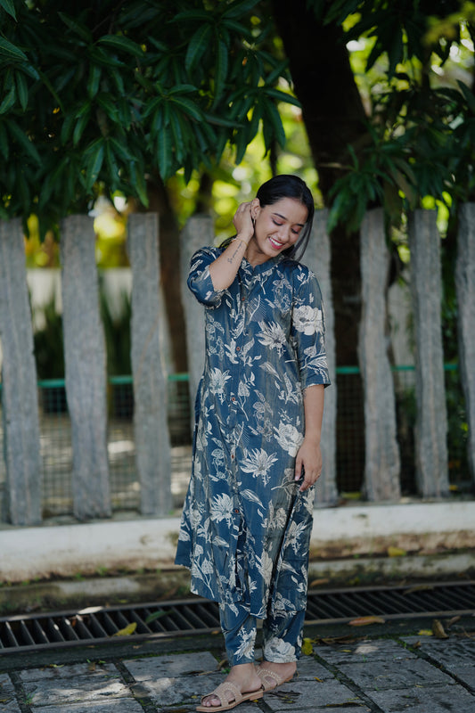TEAL BLUE PREMIUM RAYON CODE SET[product code:-001]